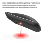 HXSJ T23 Bluetooth + 2.4GHz Wireless Dual Modes 4-Keys 1600 DPI Adjustable Ergonomics Optical Mouse - Image 4