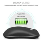 HXSJ T23 Bluetooth + 2.4GHz Wireless Dual Modes 4-Keys 1600 DPI Adjustable Ergonomics Optical Mouse - Image 7