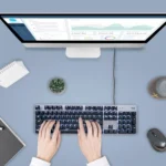 Logitech K845 CHERRY Blue Axis Backlit Mechanical Wired Keyboard, Cable Length: 1.8m - Image 11