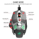 HXSJ J200 7 Keys Programmable Wired E-sports Mechanical Mouse with Light - Image 12
