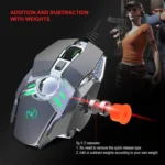 HXSJ J200 7 Keys Programmable Wired E-sports Mechanical Mouse with Light - Image 4