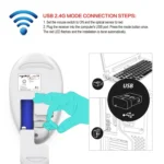 HXSJ T36 2.4G Bluetooth 5.0+3.0 Three-mode Silent Design Wireless Bluetooth Mouse - Image 12