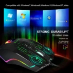 HXSJ J500 7 Keys RGB Programmable Display Screen Gaming Wired Mouse - Image 12