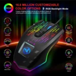 HXSJ J500 7 Keys RGB Programmable Display Screen Gaming Wired Mouse - Image 7