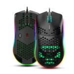 HXSJ J900 6 Keys RGB Lighting Programmable Gaming Wired Mouse (White) - Image 2