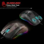 HXSJ J900 6 Keys RGB Lighting Programmable Gaming Wired Mouse (White) - Image 12