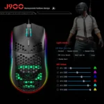 HXSJ J900 6 Keys RGB Lighting Programmable Gaming Wired Mouse (White) - Image 6