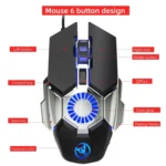 HXSJ J700 Colorful Lighting Programmable E-sports Gaming Wired Mouse - Image 13