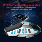 HXSJ J700 Colorful Lighting Programmable E-sports Gaming Wired Mouse - Image 7