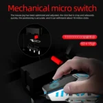 HXSJ J700 Colorful Lighting Programmable E-sports Gaming Wired Mouse - Image 8