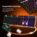 SHIPADOO D280 Wired RGB Backlight Mechanical Feel Suspension Keyboard + 3D Cool Mouse Kit for Laptop, PC - Image 5