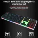 SHIPADOO D280 Wired RGB Backlight Mechanical Feel Suspension Keyboard + 3D Cool Mouse Kit for Laptop, PC - Image 4