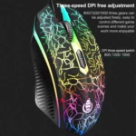 SHIPADOO D620 104-key Wired RGB Color Cracked Backlight Gaming Keyboard Mouse Kit for Laptop, PC - Image 13