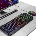 SHIPADOO D620 104-key Wired RGB Color Cracked Backlight Gaming Keyboard Mouse Kit for Laptop, PC - Image 17