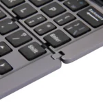 F18 Ultra-slim Rechargeable Foldable 58 Keys Bluetooth Wireless Keyboard with Holder - Image 9