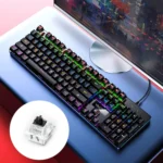 YINDIAO ZK-3 USB Mechanical Gaming Wired Keyboard, Black Shaft