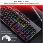 YINDIAO ZK-3 USB Mechanical Gaming Wired Keyboard, Blue Shaft - Image 5