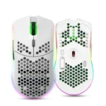 HXSJ T66 7 Keys Colorful Lighting Programmable Gaming Wireless Mouse - Image 12
