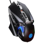 YINDIAO G10 7200DPI 7-modes Adjustable 7-keys RGB Light Wired Metal Mechanical Hard Core Macro Mouse, Style: Audio Version - Image 9
