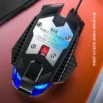 YINDIAO G10 7200DPI 7-modes Adjustable 7-keys RGB Light Wired Metal Mechanical Hard Core Macro Mouse, Style: Audio Version - Image 5
