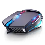 YINDIAO 3200DPI 4-modes Adjustable 7-keys RGB Light Wired Metal Mechanical Hard Core Macro Mouse, Style: Silent Version - Image 7
