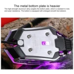 YINDIAO 3200DPI 4-modes Adjustable 7-keys RGB Light Wired Metal Mechanical Hard Core Macro Mouse, Style: Silent Version - Image 2