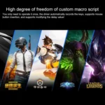 YINDIAO 3200DPI 4-modes Adjustable 7-keys RGB Light Wired Metal Mechanical Hard Core Macro Mouse, Style: Silent Version - Image 6