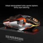 YINDIAO 3200DPI 4-modes Adjustable 7-keys RGB Light Wired Gaming Mechanical Mouse, Style: Silent Version - Image 4
