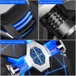 YINDIAO 3200DPI 4-modes Adjustable 7-keys RGB Light Wired Gaming Mechanical Mouse, Style: Audio Version - Image 6