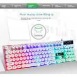 TX300 Mechanical Feel Backlight Punk Wired Keyboard Mouse Set - Image 3