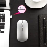 HXSJ M90 2.4GHz Ultrathin Mute Rechargeable Dual Mode Wireless Bluetooth Notebook PC Mouse - Image 11