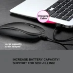 HXSJ M90 2.4GHz Ultrathin Mute Rechargeable Dual Mode Wireless Bluetooth Notebook PC Mouse - Image 10