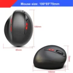 HXSJ T33 2.4GHz Ergonomic Optical Wireless Notebook PC Mouse - Image 2