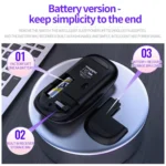 YINDIAO A2 2.4GHz 1600DPI 3-modes Adjustable Wireless Silent Mouse, Battery Powered - Image 4