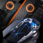YINDIAO A7 2.4GHz 1600DPI 3-modes Adjustable 7-keys Rechargeable RGB Light Wireless Silent Gaming Mouse - Image 10