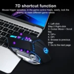 GM20 3200DPI 4-modes Adjustable 7-keys RGB Light Wired Gaming Mouse - Image 7