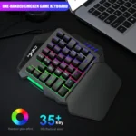 HXSJ  V100 + A876 Mobile Game One Hand Wired Keyboard + Mouse Set - Image 6