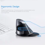 DELUX M618GX Wireless Ergonomic Vertical Mouse 1600DPI Optical Mouse - Image 3