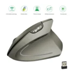 HXSJ T24 6 Buttons 2400 DPI 2.4G Wireless Vertical Ergonomic Mouse with USB Receiver - Image 3