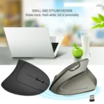 HXSJ T24 6 Buttons 2400 DPI 2.4G Wireless Vertical Ergonomic Mouse with USB Receiver - Image 4