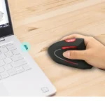 HXSJ T24 6 Buttons 2400 DPI 2.4G Wireless Vertical Ergonomic Mouse with USB Receiver - Image 9