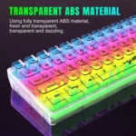 HXSJ V700T 61-key Wired Membrane RGB Backlit Mechanical Keyboard - Image 6