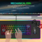 HXSJ V700B+A867 Wired RGB Backlit Keyboard and Mouse Set - Image 7