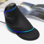 DELUX M618 Plus Wired Blue Version Optical Mouse Ergonomic Vertical Mouse 1600DPI - Image 8