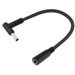 4.5 x 3.0mm Elbow Male to Female Adapter 15cm DC Power Extension Cable for HP