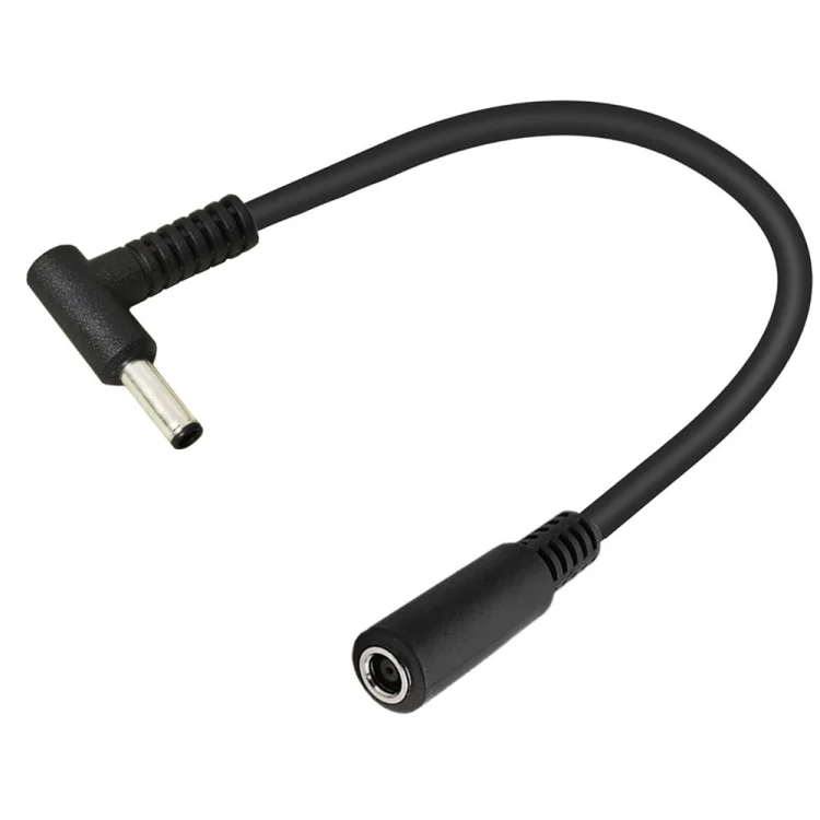 4.5 x 3.0mm Elbow Male to Female Adapter 15cm DC Power Extension Cable for HP
