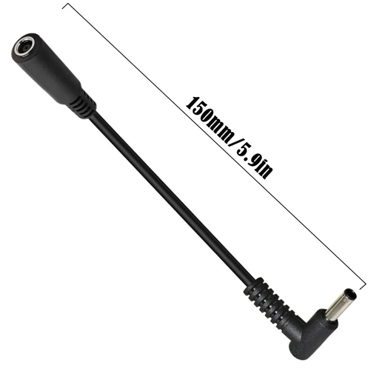 LA1194B_3.webp 4.5 x 3.0mm Elbow Male to Female Adapter 15cm DC Power Extension Cable for HP - Image 4