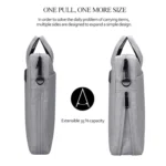 DJ06 Oxford Cloth Waterproof Wear-resistant Portable Expandable Laptop Bag for 15.4 inch Laptops, with Detachable Shoulder Strap - Image 6