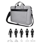DJ06 Oxford Cloth Waterproof Wear-resistant Portable Expandable Laptop Bag for 15.6 inch Laptops, with Detachable Shoulder Strap - Image 5