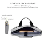 DJ06 Oxford Cloth Waterproof Wear-resistant Portable Expandable Laptop Bag for 15.6 inch Laptops, with Detachable Shoulder Strap - Image 8